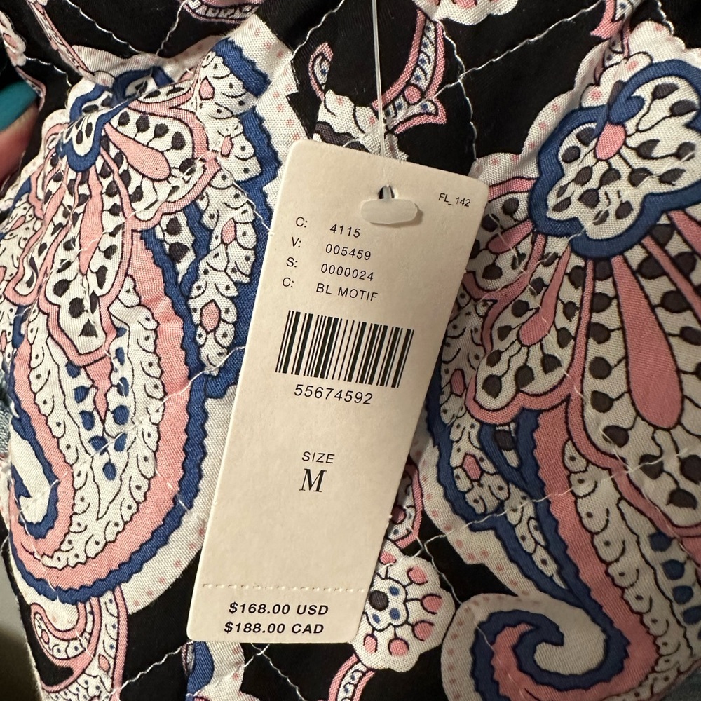 NWT BLANK NYC quilted reversible denim-trimmed patchwork jacket. Size M - Picture 4 of 6